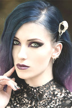 Dark Gothic Raven Skull Hair Accs