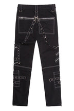 Gothic Punk Eyelet Harness Men's Cargo Pants