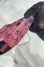 Punk Ripped Denim Bunny Ear Baseball Hat