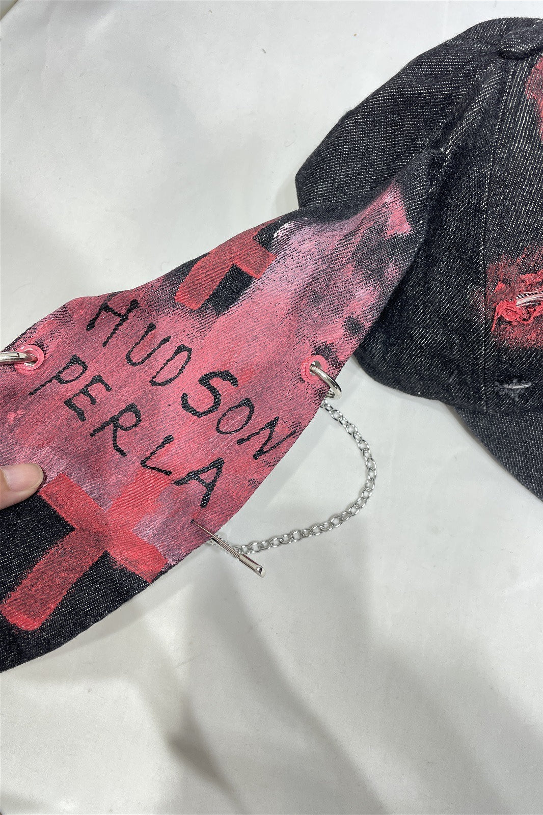 Punk Ripped Denim Bunny Ear Baseball Hat