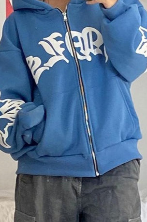 Street Style Zipper Pullover Hoodie Main image