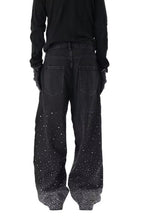 Rhinestone Wide-Leg Jeans