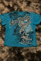 3D Print Y2K Gothic Men's T-shirt