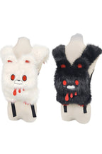 Fluffy Bear Character Backpack Bags