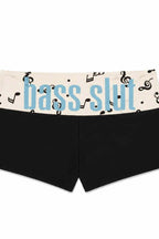Graphic Print Rivet Hot Pants