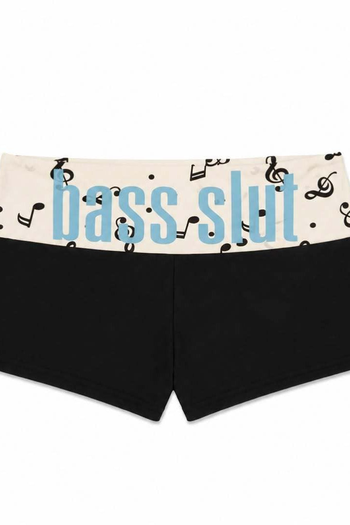 Graphic Print Rivet Hot Pants