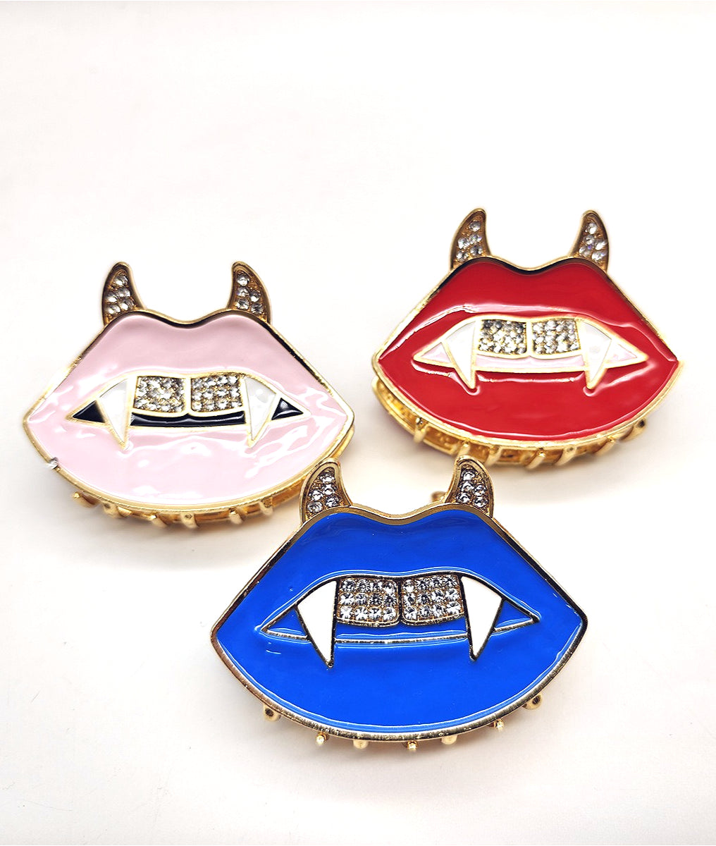 Gothic Devil Lip Hair Accs
