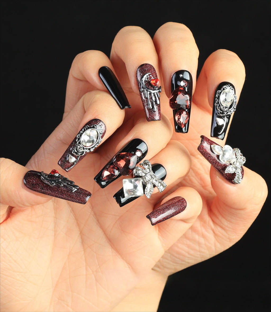 Subculture Dark Star & Moon Press On Nails