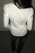 Y2K Crew Neck Print Off-Shoulder T-Shirt