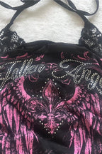 Y2K Shibuya Punk Lace Halter Top
