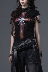Street Style Cross T-Shirt