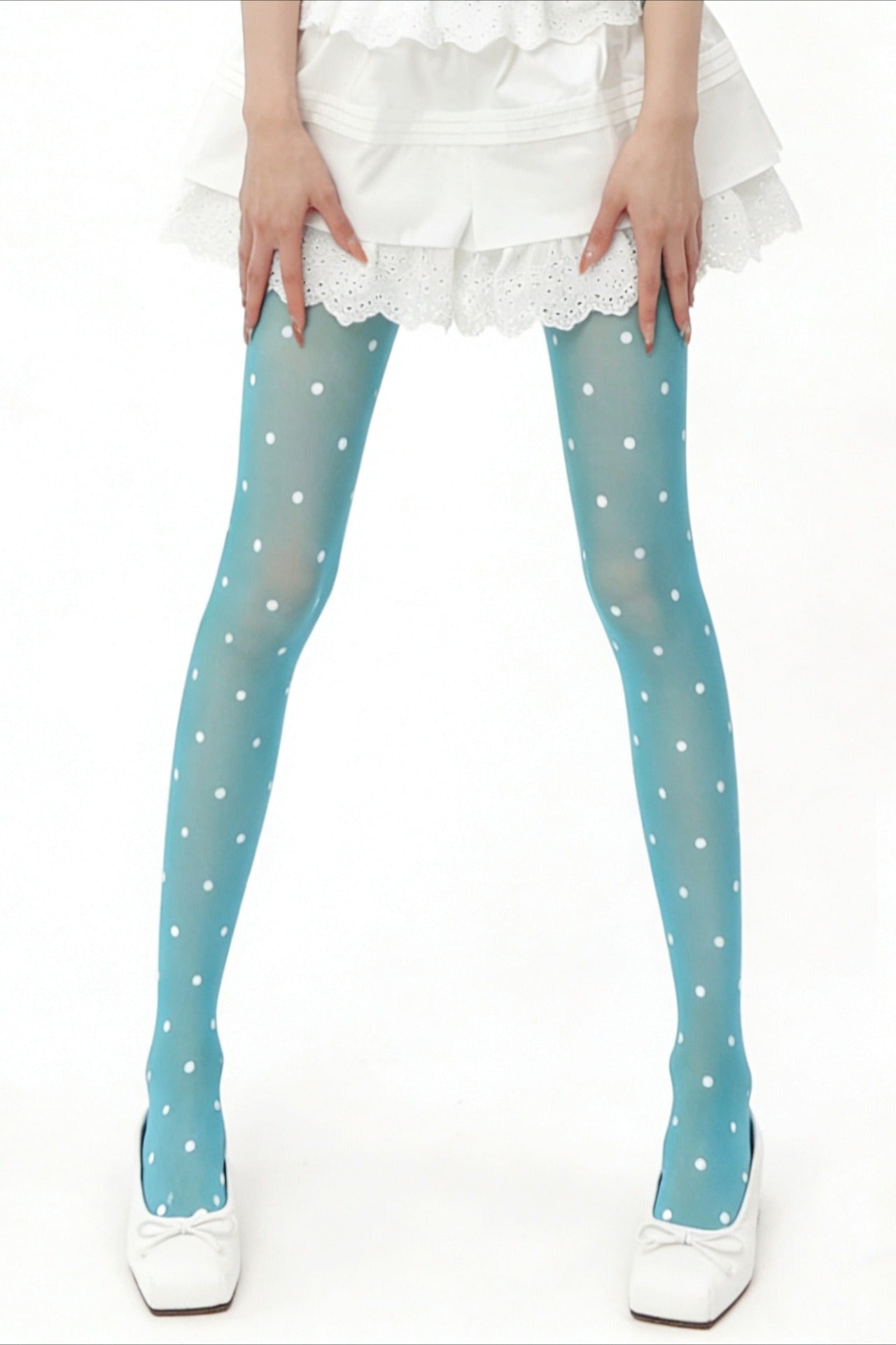 Y2K Sweet Colorful Polka Dot Tights Main image