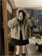 Double Faced Quilted Parka Coat
