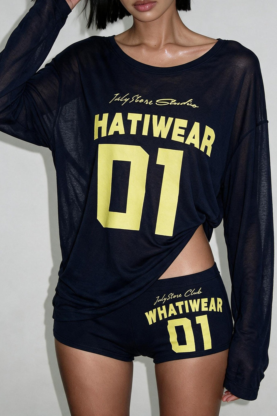 Letter Number Graphic Shorts Sets