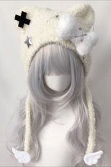 Cute Cross Star Y2K Short Knit Hat