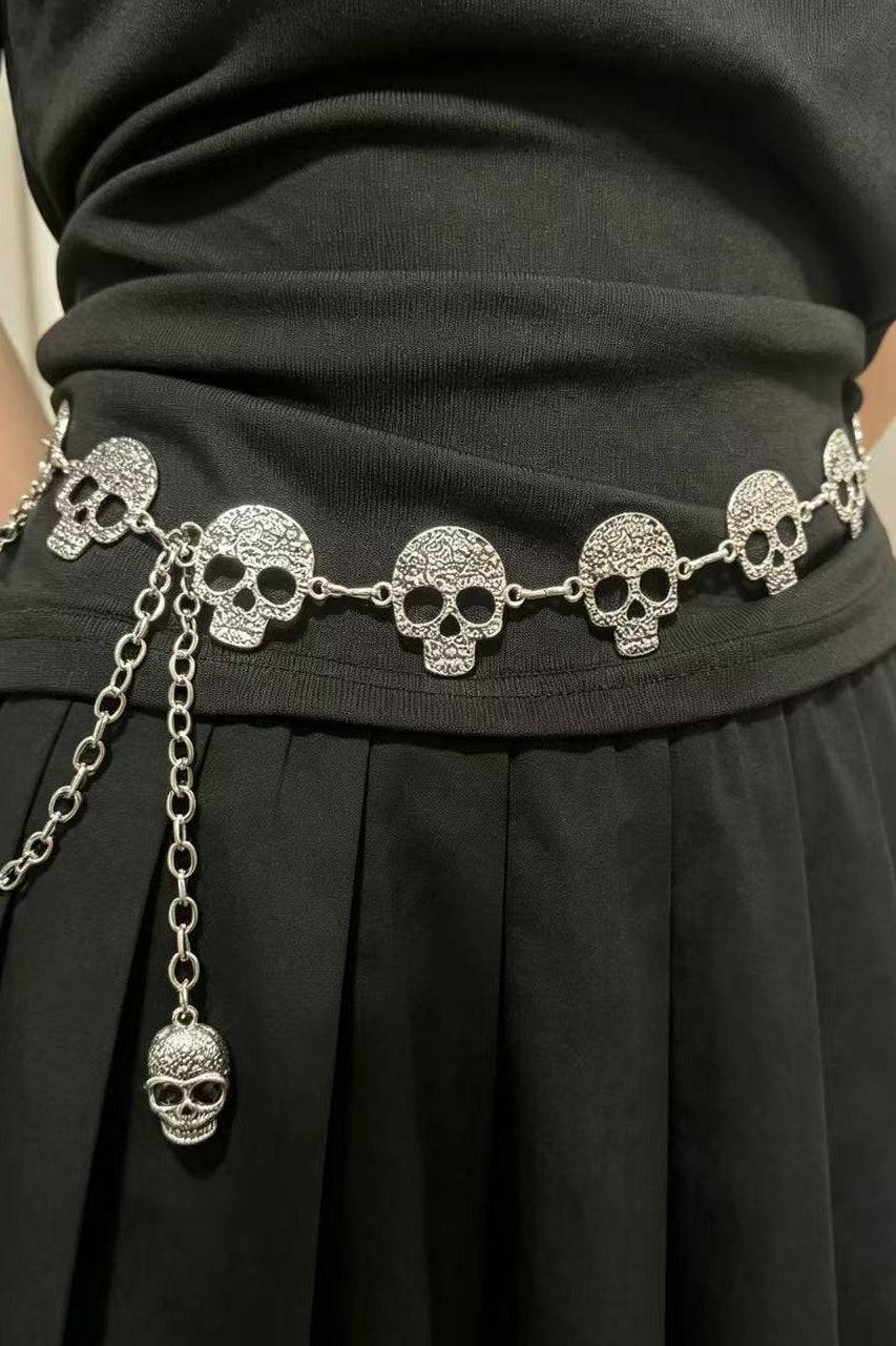 Punk Skull Spider Decor Waist Chain Main image