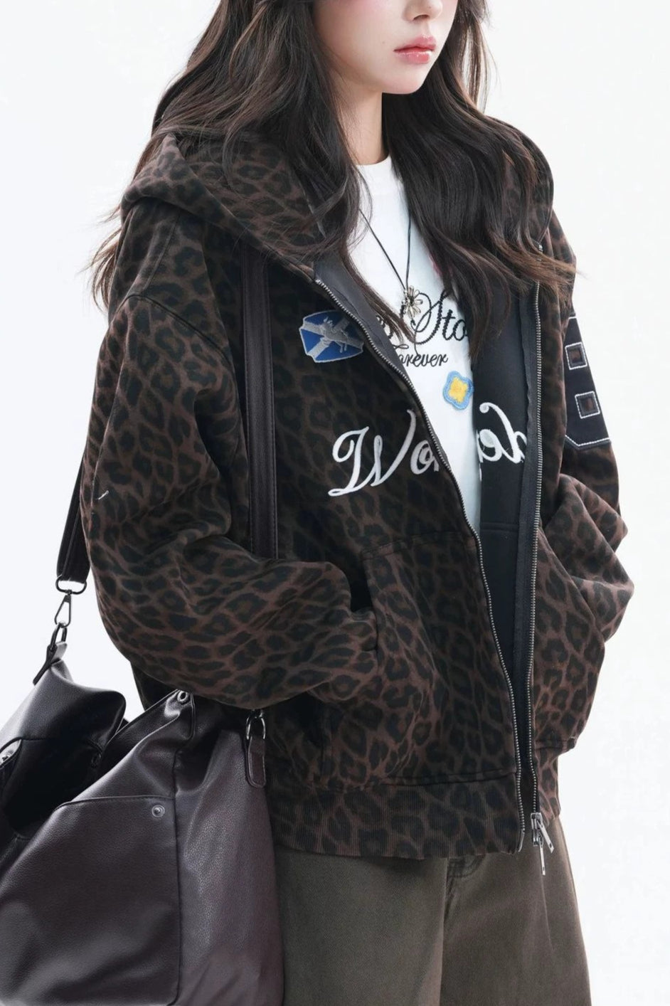 GothicPunkEmbroidered Graphic Hoodie Cardigan