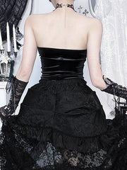 Cutout Lace Gothic Slim Boned Corset
