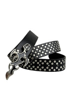 Street Punk Flame Studded Belt