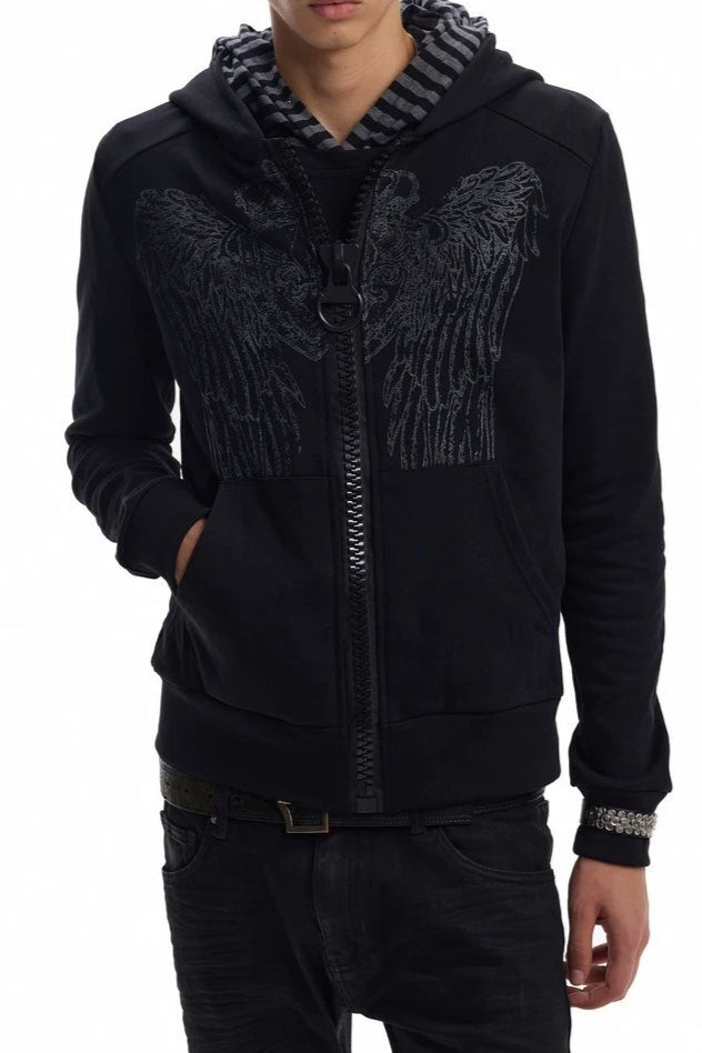 Dark Wing Graphic Zip Hoodies