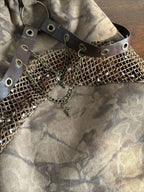 Y2K Brown Distressed Slouchy Leg Warmers