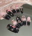 Y2K Pink Black Press On Nails
