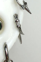 Snake Eye Green Abyss Punk Earrings