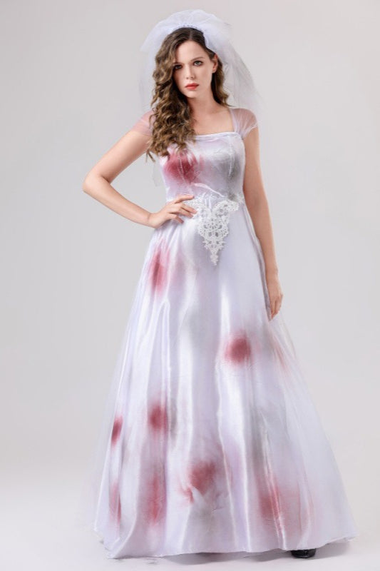 HalloweenBloody Bride Vampire Gown Dress Main image