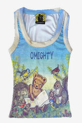 Y2K Dreamcore Bear Print Tank Top