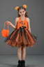 Pumpkin Witch Dress Kid Halloween