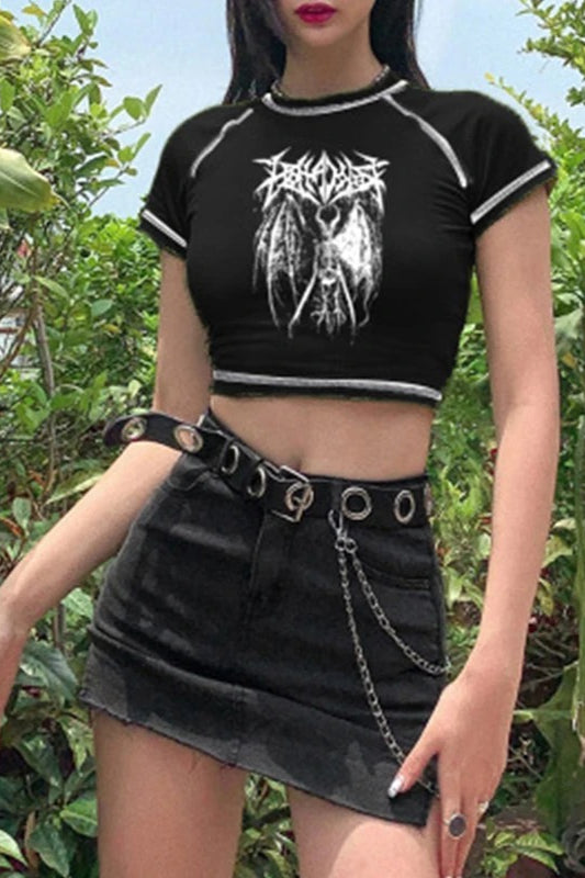 Punk Demon Graphic T-Shirt Main image