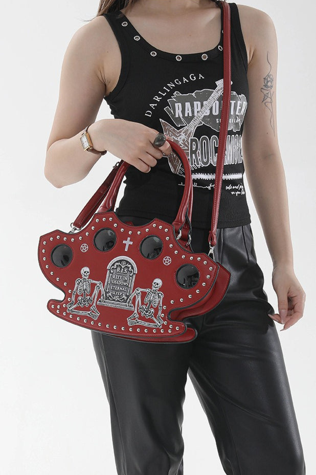 Skeleton Knuckle Handle Gothic Bags