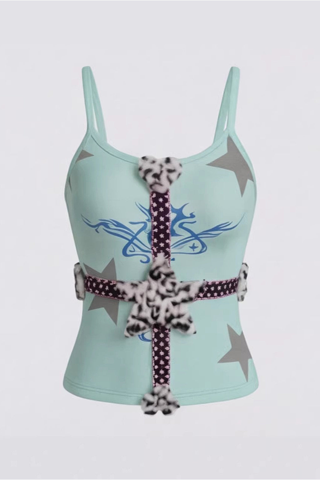 Punk Y2K Fitted Spaghetti Strap Camis