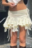 Asymmetrical Layered Ruffle Mini Skirt