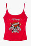 Vintage Skull Rose Print Cami