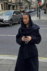 Vintage Striped Long Trench Coat