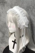 Lolita Gothic Lace Rose Hair Accs