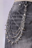 Gunmetal Spiked Rivet Waist Chain