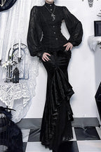 Gothic High Waist Irregular Skirt