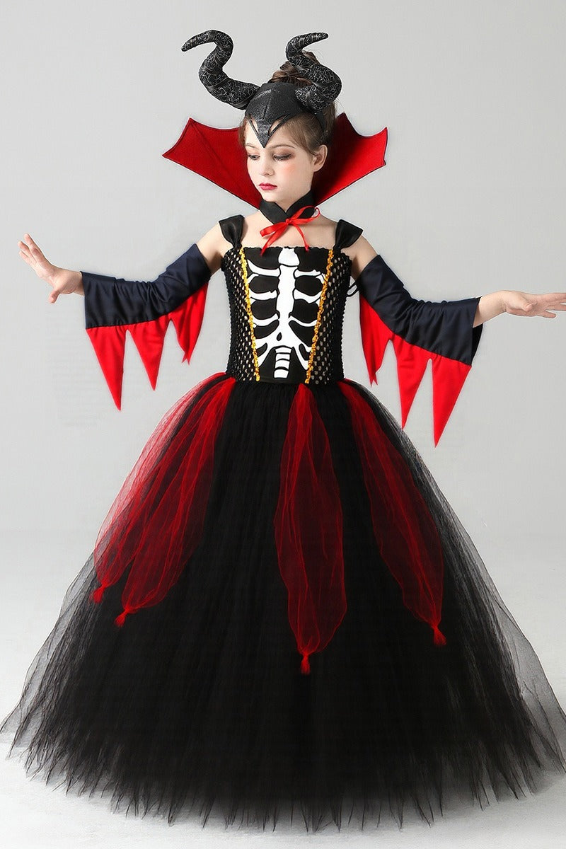 Vampire Witch Dress Kid Halloween Costume Secondary image