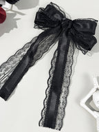 Lace Flower Bow Ribbon Hair Accs