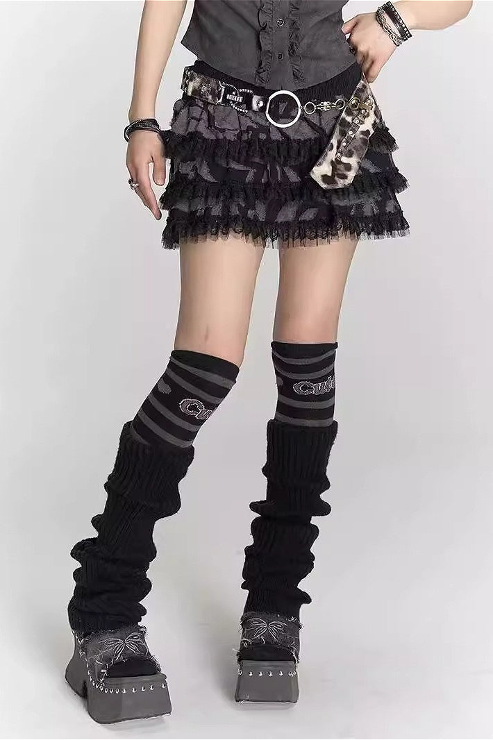 Dark Punk Puffy Tulle Skirt Main image