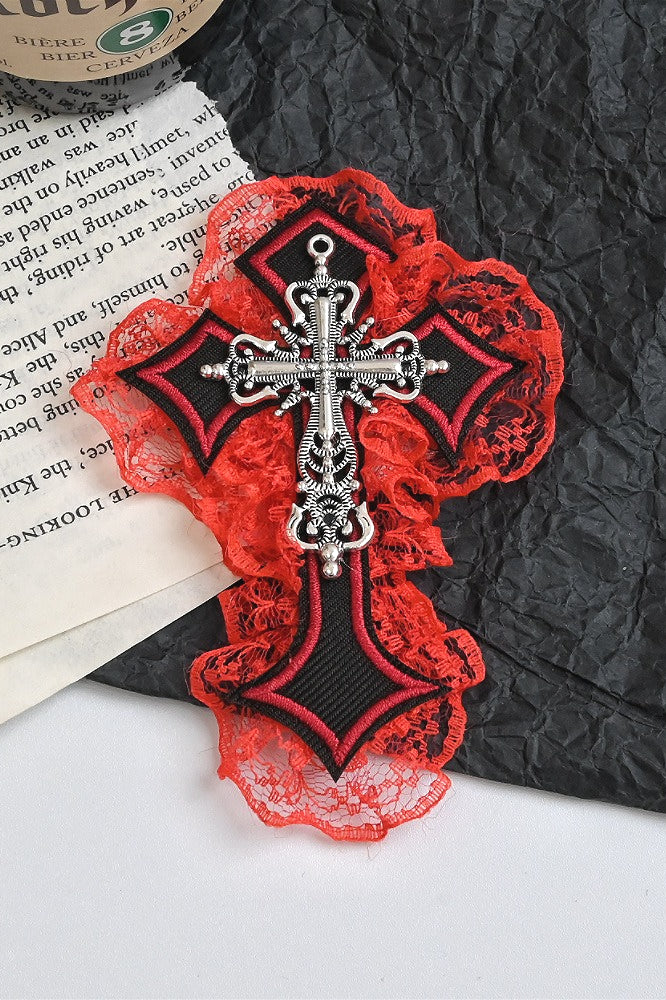Lace Trim Cross Hair Accs