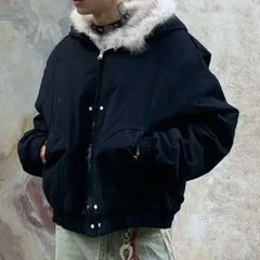 Plush Lined Oversized Jacket