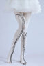 Gothic Zipper High Waist Slim Socks