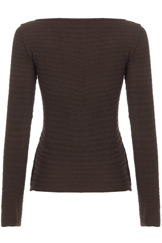 Contrast Panel Double Tie Cardigans