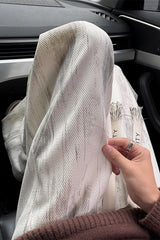 Tie Dye Textured Straight-Leg Pants