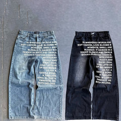 Baggy Y2K American Letter Gothic Streetwear Pants