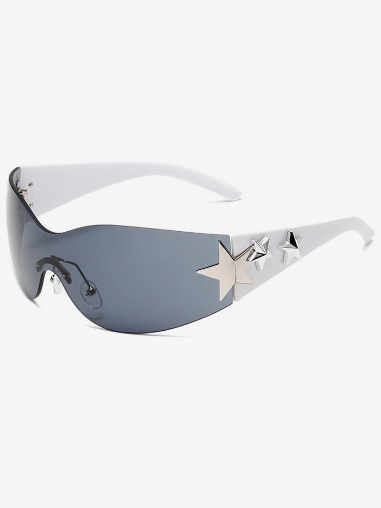 Y2K Pentagram Decor Glasses Secondary image