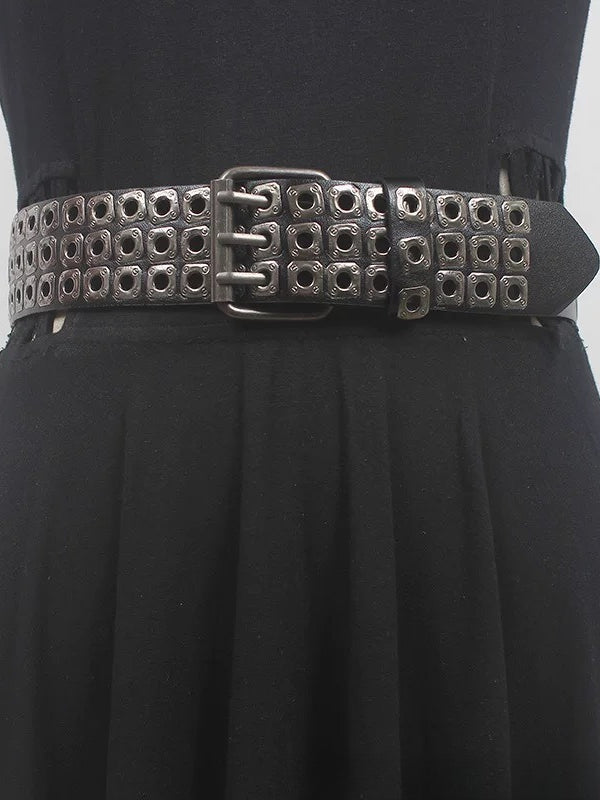 Vintage Punk Hollow Square Studded Belt Secondary image